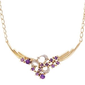 Diamond and Amethyst Necklace